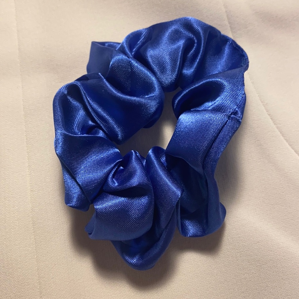 Blue Velvet scrunchie